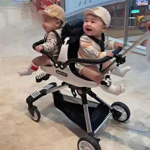 위크앤픽 쌍둥이유모차 소형 2인용트라이크 트라이크