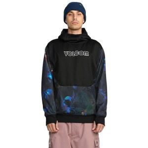 볼콤 남성 하이드로 플리스 라이딩 후디 u2013 방수 스웨트셔츠, 스톰 후드 & 썸홀, 스페이스 알로하, 미디엄
