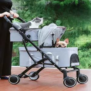 강아지 유모차 두마리 소형견 개모차 중형견 웨건 경량