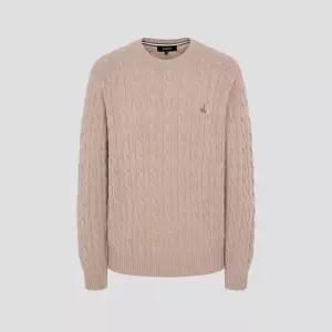 매장정품 BEANPOLE 빈폴 [빈폴] [Essential] 남녀공용 케이블 라운드 니트 베이지 (BC5951E05A) 921912