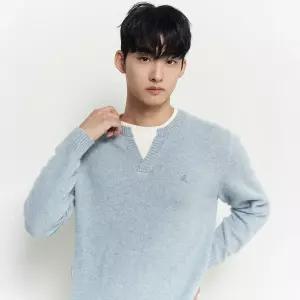 매장정품 BEANPOLE 빈폴 [빈폴] 레이어드넥 니트 라이트 그린 (BC5951C33L) 921594