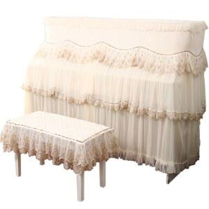 피아노의자 커버 레이스 새틴 걸상 버 의 단인용 피아노커버 프릴 덮개 유사 천갈이