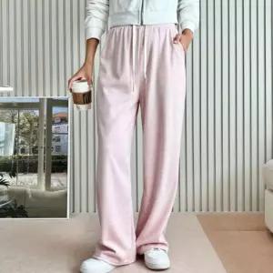 여성 여자 골지 홈웨어 와이드 팬츠 트레이닝 바지 통헬스 운동 편한 트레이닝복 헬스장