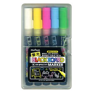 문화 블랙보드마카 5색SET