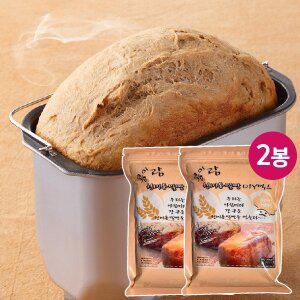 [현미그린]콩이랑 현미통밀빵 DIY믹스2봉  물만 있으면 맛있는 현미통밀식빵 탄생