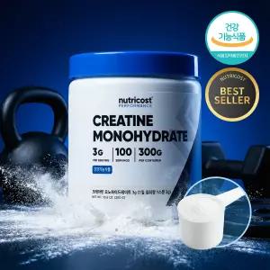 뉴트리코스트 100% 순수 크레아틴 모노하이드레이트 파우더 분말 300g 100회분