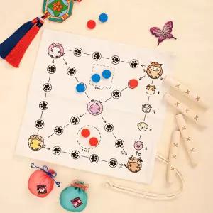 윷놀이 세트 명절 만들기 재료 윷판 윷가락 어린이 전통 민속 놀이 diy 키트 설날 추석 게임 새해 게임