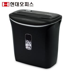 [현대오피스] 소형 문서세단기 PK-503X +오일 1회 최대 6매 파지함 11L 가정용 종이파쇄기 문서세절기