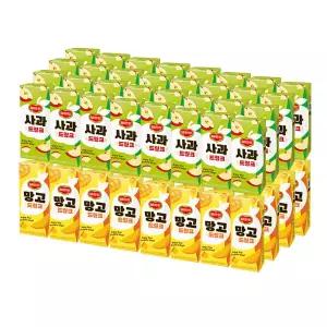 롯데 델몬트 드링크팩 망고 190mlx32팩+사과 190mlx32팩(64팩)