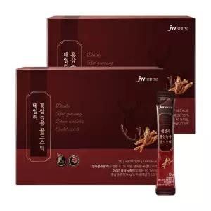 JW생활건강 데일리 홍삼녹용 골드스틱 30포 2박스(10gX60포)