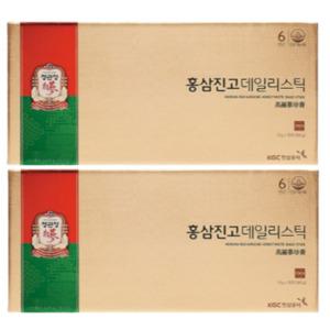 정관장 홍삼진고 데일리스틱 6년근 홍삼농축액 10g x 30포 2박스