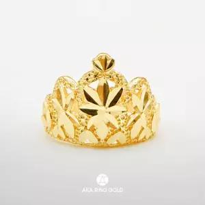 [무이자 최대 10개월][선물포장] 24k 순금 아기백일 돌반지 티아라 1.875g