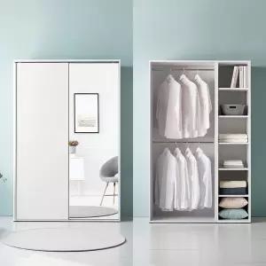 [소티디자인]디오 E0등급 드레스룸 슬라이딩 옷장 1200 거울형 - 6타입