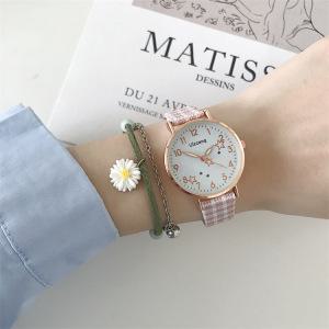 여학생 별 체크 손목 시계 초등 중학생 입학 초등 생일 선물