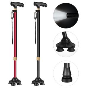 노인 지팡이 어르신 초경량 환자용 네발 사발 효도 의료 휴대용 할머니 할아버지 접이식