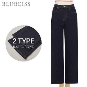 [블루레이스] [기장선택/77까지]생지데님와이드팬츠_B4S1PT7141
