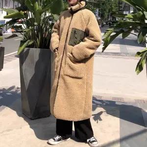 여성 롱점퍼 양털 롱자켓 캐주얼룩 긴점퍼 긴자켓