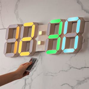 국산 루나리스 오로라 GPS 수신 LED 대형 인테리어 디지털 전자 LED 벽시계 체육관 강당 외벽 창밖 54cm