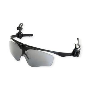 OTOS 보안경 안전모결합용 클립형 눈보호안경 안전 고글 그래이 A-645XG