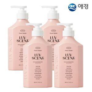 럽센트 바디로션 400ml X 4개 (화이트튤립/린넨코튼 택1)