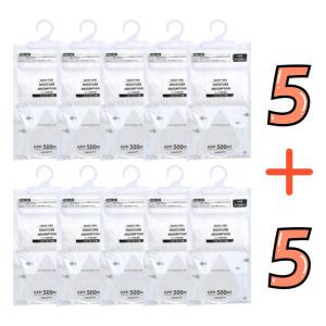 레이브원 대용량 500ML 고리형 옷장 습기제거제 10매입