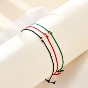 [비앤비골드] 당일발송 14K 미니 골드볼 실크끈 실팔찌 3종 모음