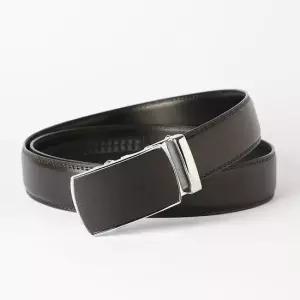 정장 자동버클 벨트  120cm)남성용 블랙 가죽 허리띠 가죽벨트 남성정장벨트 캐주얼벨트