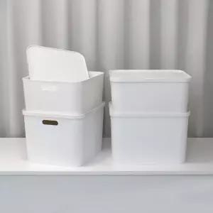 국내제작 2개 4개세트 엔드세이브 손잡이 뚜껑 수납정리함 리빙박스 옷 소품 박스 팬트리 수납함