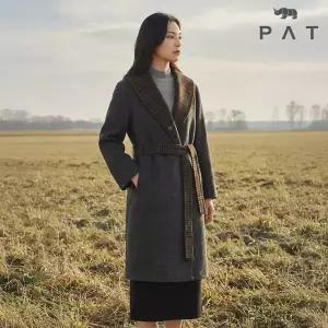 [PAT 여성] 솔리드 롱 핸드메이드 코트_QJ81102