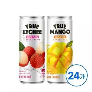 [신세계라이브쇼핑]클룹 트루 퓨어 주스 250ml 24입 혼합구성 (리치+망고)