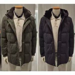 [올젠](신세계 사우스시티)2025FW 남성 토끼퍼 탈착 퀼팅 덕다운 점퍼 ZF4F1202 2종택1