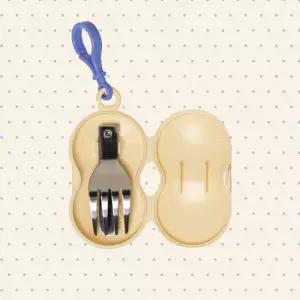 [신상]코코라커 캔디픽 무소음 접이식 포크+케이스 세트