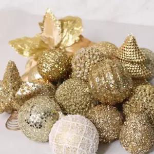 [텐바이텐][도토로] 트리 장식볼 랜덤박스 오너먼트 10p(골드)