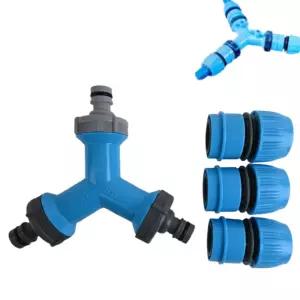 연못시장 호스 연결구 밸브 국산 원터치 Y자형 3구 분배기 수도꼭지호스