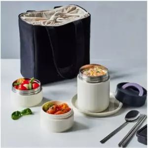 락앤락 올핏 보온도시락 1020ml 수저 가방 포함 스텐레스 밥통