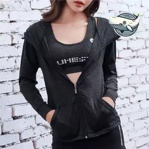 경량 요가 후드 자켓 헬스 트레이닝복 일상 트레이닝자켓