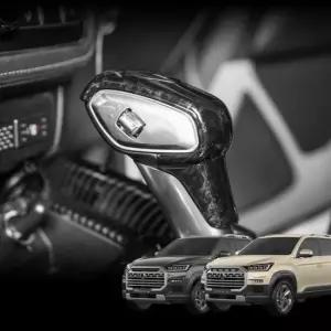 렉스턴 스포츠 기어봉 카본 커버 튜닝 기어봉몰딩 차량기어봉튜닝 렉스턴용품