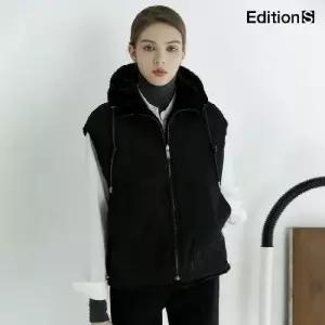 [론칭가79,000원 3만원 ] 에디션S FAUX 밍크퍼 베스트