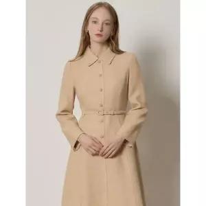 [하프클럽/]타임라인 울 벨티드 트위드 원피스 (택가격478000원)