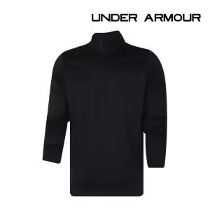 언더아머 긴팔티셔츠 아머 플리스1/4 집업 남성 블랙 1373358-001