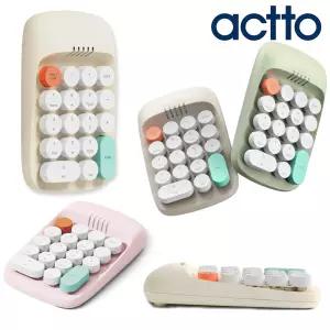 레트로 블루투스 무선 숫자 키패드 노트북 숫자키보드 귀여운 텐키 넘버 패드 ANBK-01