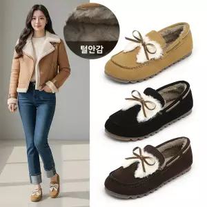 잭앤질 털안감 리본장식 로퍼(JD5774S)