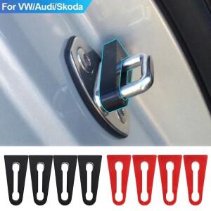 자동차 도어 핸들vw 호환 Audi 호환 Skoda 좌석 용 4PC 충격 흡수 장치 고무 자동차 도어 잠금 스트라이커