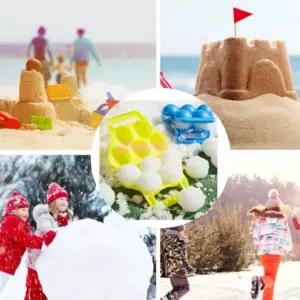 겨울 눈싸움 눈집게 5구 오리 스노우볼메이커 제조기