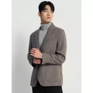 [빈폴멘]방모 마이크로 패턴 재킷 - 브라운 (BC4X11O04D)