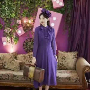 미스개화기 퍼플 마로 경성의복 개화기의상
