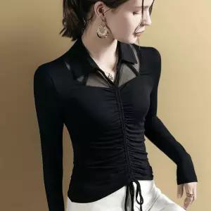 라인댄스복장 봄 스트링 라인댄스 터틀넥 구두 재즈화 댄스