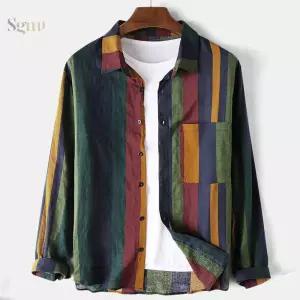 오버핏 남자머슬핏반팔 여름 셔츠 빈티지 반팔