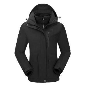 CAMEL스포츠 여성 스키 in 플리스 따뜻한 1 코트 레인코트 재킷 바람막이 3 스노우 방수 스노보드 겨울