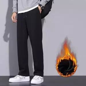 [하프클럽/]남성 기모 일자바지 허리밴딩 방한용 ON-PTK-QWFKVUBK